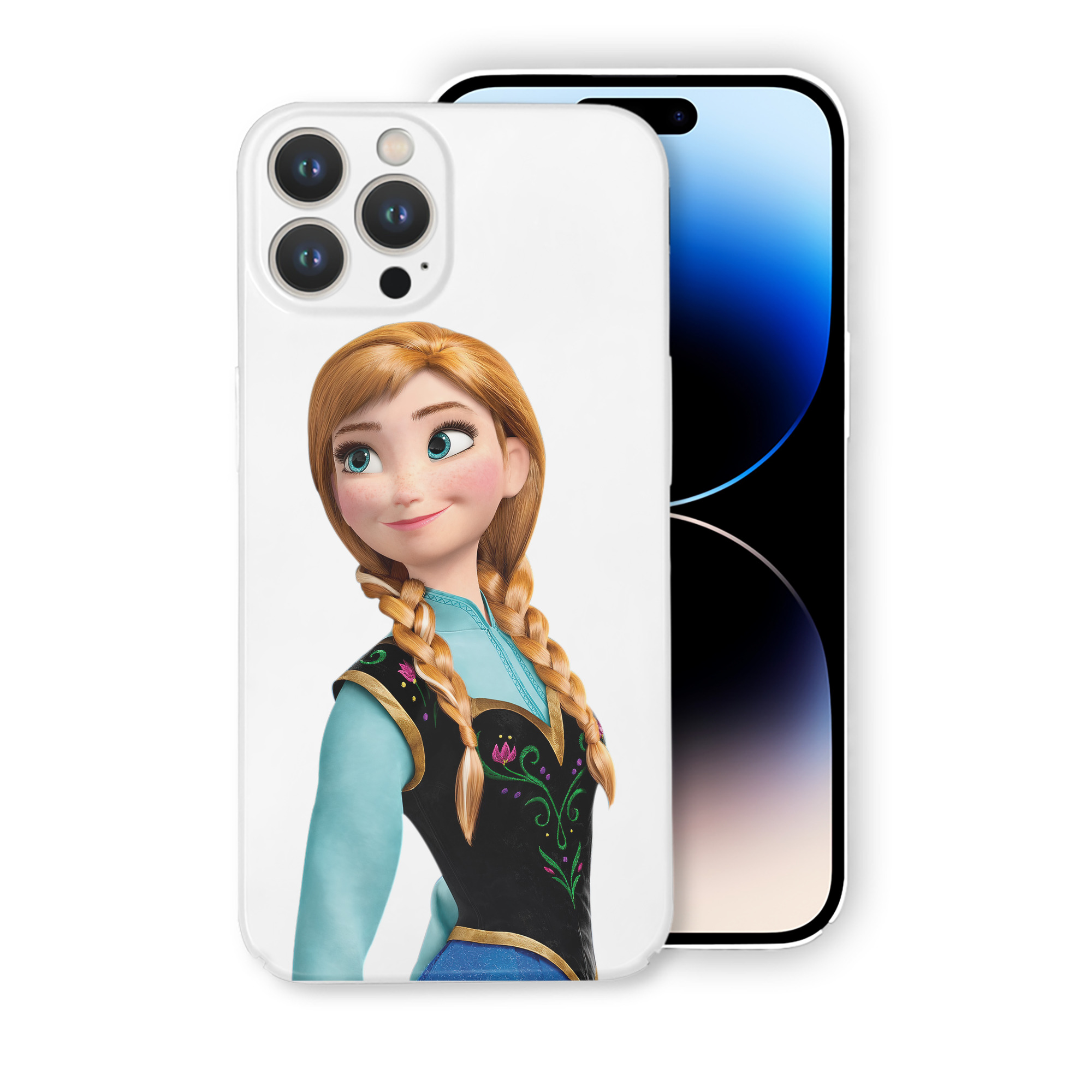 （画像用） アナと雪の女王 アンナ エルサ Frozen Anna Elsa 【iPhone 14シリーズ対応】ハードケース